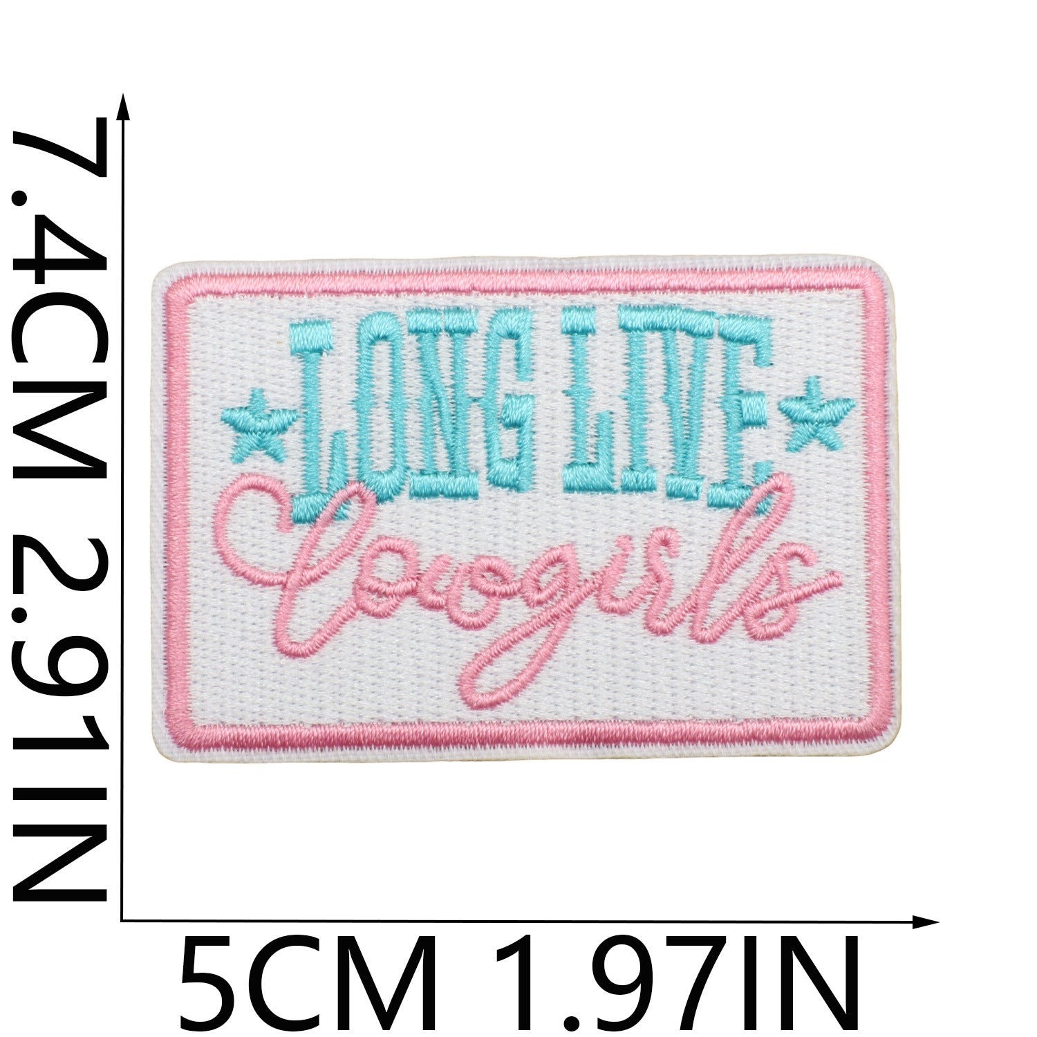 Wholesale Western Denim Embroidery Cloth Sticker FS